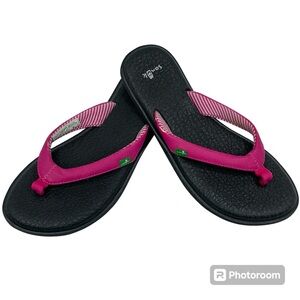 Sanuk Comfort Flip Flop Sandals Size 6 Women's